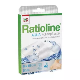RATIOLINE aqua shower gips 8x10 cm, 5 stk