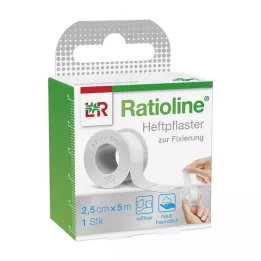 RATIOLINE akut klæbepuds 2,5 cmx5 m, 1 stk