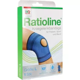 RATIOLINE aktiv knæledsbandage str. L, 1 stk