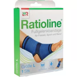 RATIOLINE aktiv ankelbandage str. L, 1 stk