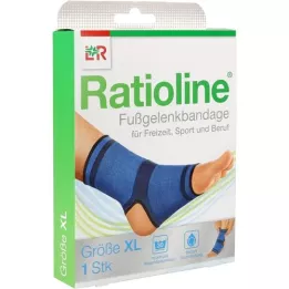 RATIOLINE aktiv ankelbandage str. XL, 1 stk