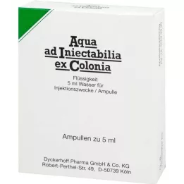 AQUA AD iniectabilia ex Colonia ampuller, 10X5 ml