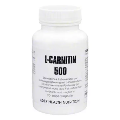L-CARNITIN 500 kapsler, 60 timer
