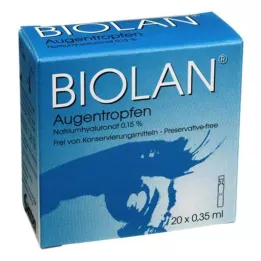 BIOLAN Øjendråber enkeltdosispipetter, 20X0,35 ml