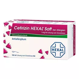CETIRIZIN HEXAL Juice til allergi, 150 ml