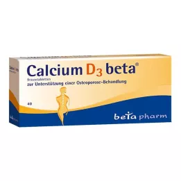 CALCIUM D3 beta brusetabletter, 40 stk