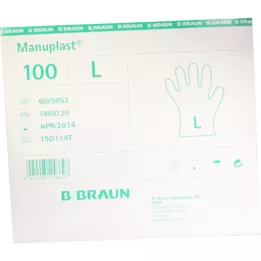 MANUPLAST Engangshandsker, store, lette, 100 stk