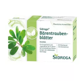 SIDROGA Bearberry blade te filterposer, 20X2,0 g