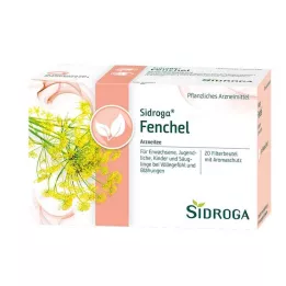 SIDROGA Fennikel te-filterposer, 20X2,0 g