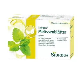 SIDROGA Citronmelisseblade te-filterposer, 20X1,5 g
