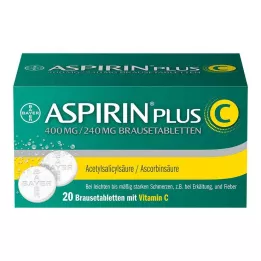 ASPIRIN plus C brusetabletter, 20 stk