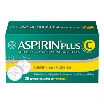 ASPIRIN plus C brusetabletter, 20 stk