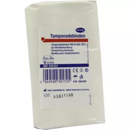 TAMPONADEBINDE 2 cmx5 m usteril Hartmann, 10 stk