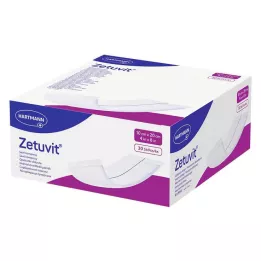 ZETUVIT Absorberende kompresser usterile 10x20 cm, 30 stk