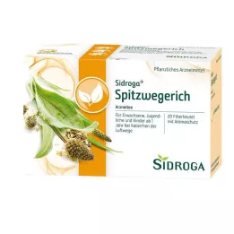 SIDROGA Ribwort Plantain Tea Filterposer, 20X1,4 g