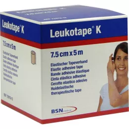 LEUKOTAPE K 7,5 cm hudfarvet, 1 stk
