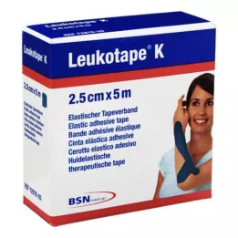 LEUKOTAPE K 2,5 cm blå, 1 stk