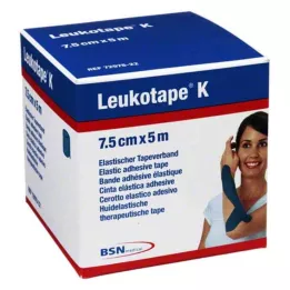 LEUKOTAPE K 7,5 cm blå, 1 stk