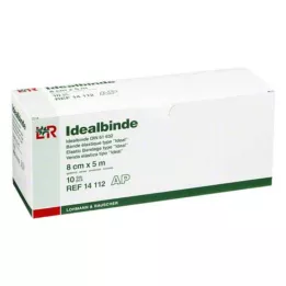 IDEALBINDE Lohmann 8 cmx5 m med løkke, 10 stk