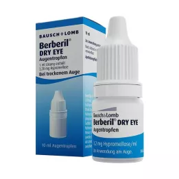 BERBERIL Øjentørre øjendråber, 10 ml
