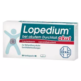 LOPEDIUM akut til akut diarré hårde kapsler, 10 stk