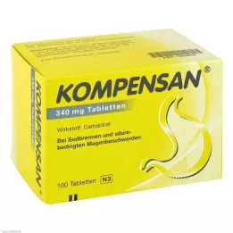 KOMPENSAN Tabletter 340 mg, 100 stk