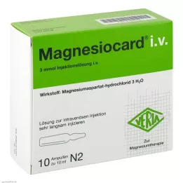 MAGNESIOCARD i.v. Injektionsopløsning, 10X10 ml