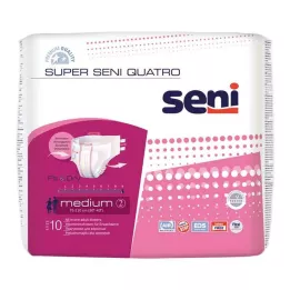 SUPER SENI Quatro inkontinensbukser str. 2 M, 10 stk