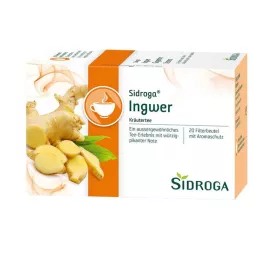SIDROGA Ingefær te-filterposer, 20X0,75 g