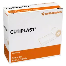 CUTIPLAST 4 cmx5 m sårforbinding i dispenser, 1 stk