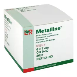 METALLINE Afløbskompresser 6x7 cm, 50 stk