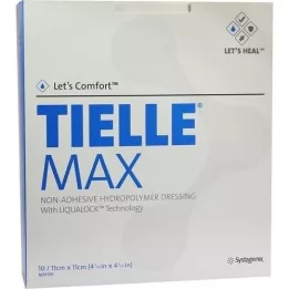 TIELLE Max hydropolymerbandage 11x11 cm, 10 stk