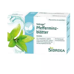 SIDROGA Tefilterposer med pebermynteblade, 20X1,5 g