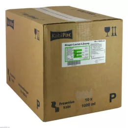 RINGER LACTAT Opløsning Plastic Infusion Solution, 10X1000 ml