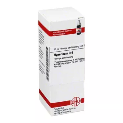 HYPERICUM D6 Fortynding, 20 ml