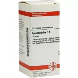IPECACUANHA D 4 tabletter, 80 stk