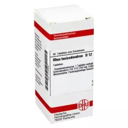 RHUS TOXICODENDRON D 12 tabletter, 80 stk