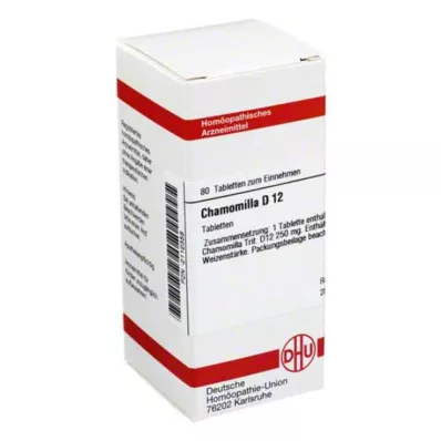 CHAMOMILLA D 12 tabletter, 80 stk