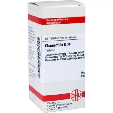 CHAMOMILLA D 30 tabletter, 80 stk CHAMOMILLA D 30 tabletter, 80 stk