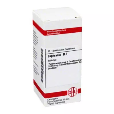 EUPHRASIA D 3 tabletter, 80 stk