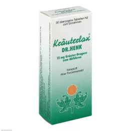 KRÄUTERLAX Dr.Henk 15 mg urtetabletter til afføringsmidler, 30 stk