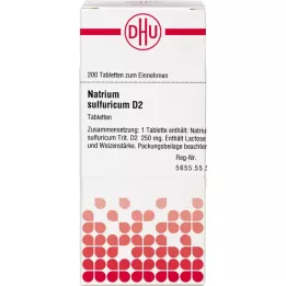 NATRIUM SULFURICUM D 2 tabletter, 200 stk