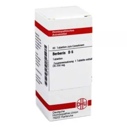 BERBERIS D 6 tabletter, 80 stk