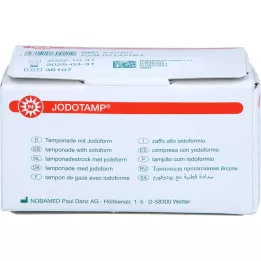 JODOTAMP 50 mg/g 1 cmx5 m tamponader, 1 stk
