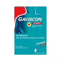 GAVISCON Advance Pebermynte Suspension, 12X10 ml