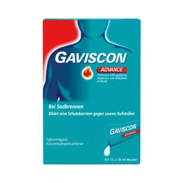 GAVISCON Advance Pebermynte Suspension, 24X10 ml