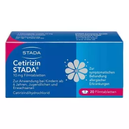 CETIRIZIN STADA 10 mg filmovertrukne tabletter, 20 stk