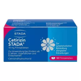 CETIRIZIN STADA 10 mg filmovertrukne tabletter, 50 stk
