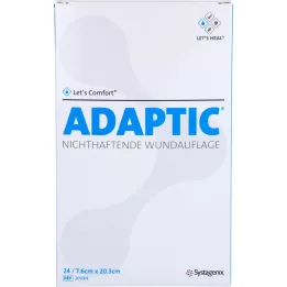 ADAPTIC 7,6x20,3 cm fugtig sårbandage 2015DE, 24 stk