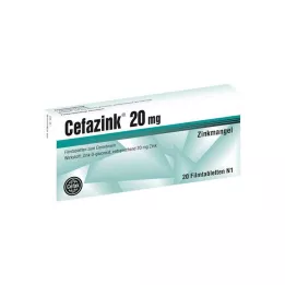 CEFAZINK 20 mg filmovertrukne tabletter, 20 stk